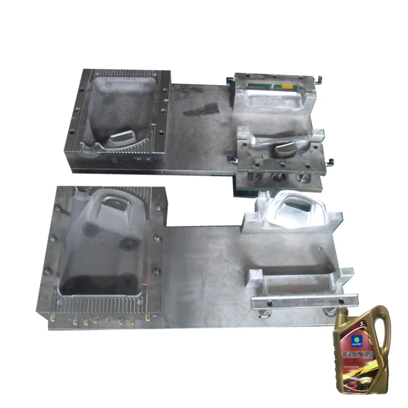 deflash unit extrusion blow mould 5L oil barrels hdpe bottle jerrycan