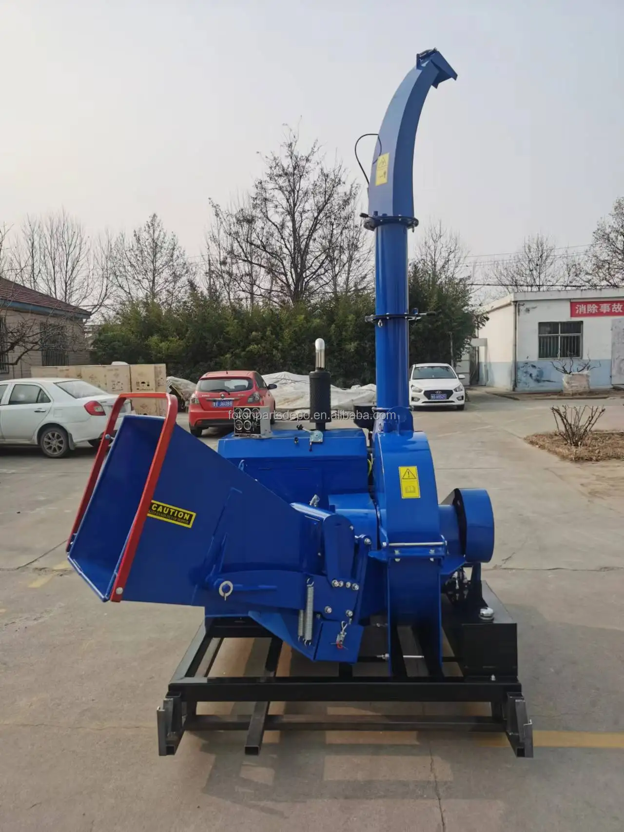 80HP промышленная машина для измельчения древесины дизельный двигатель 9 дюймов