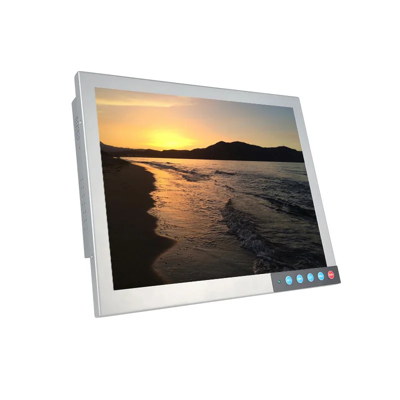 Wholesale cheap USB RS232 RS485 interface 15 inch metal shell square all in one computer