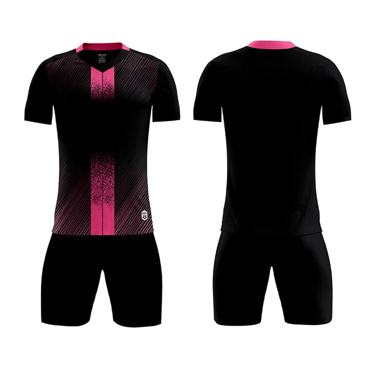 Youth Football Uniforms Soccer sublimation Referee Jersey Uniforms Short Sleeve men soccer wear