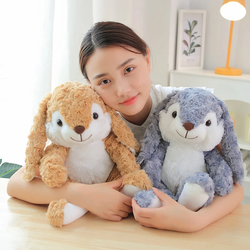 Popular Design Custom Plush Toy Stuffed Animal 12' Rabbit Plush Toy Long Eared Rabbit Companion Stuffed Animals