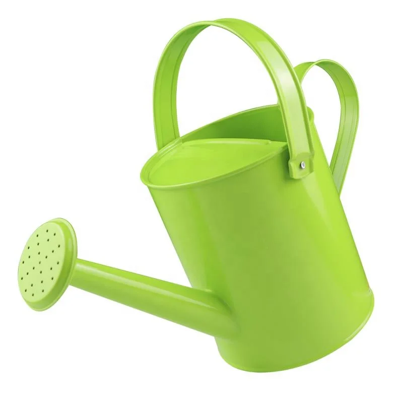1.2 Liter Galvanized Steel  Watering Can Metal with Anti-rust Powder Coating For Women, Men and Kids Indoor and outdoor Planting