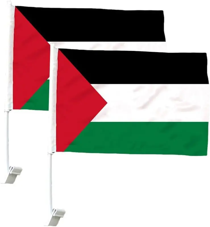 Оптовая продажа, рекламная дешевая цена, флаг Palestine высокого качества, печатный Автомобильный флаг для Palestine