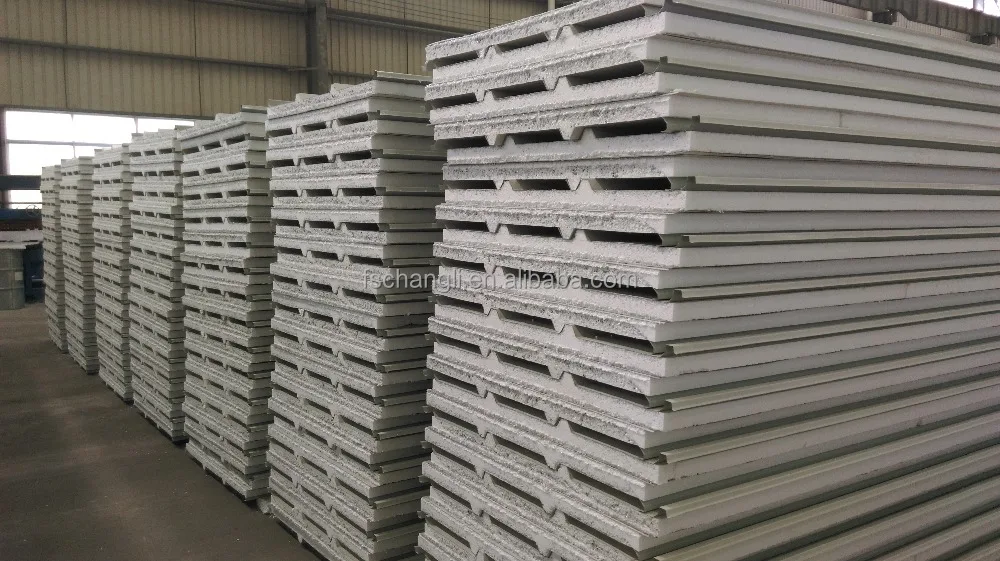 Дешевые EPS PU rockwool цветные покрытые стальными пластинами сэндвич-панели цветные для забора стены крыши