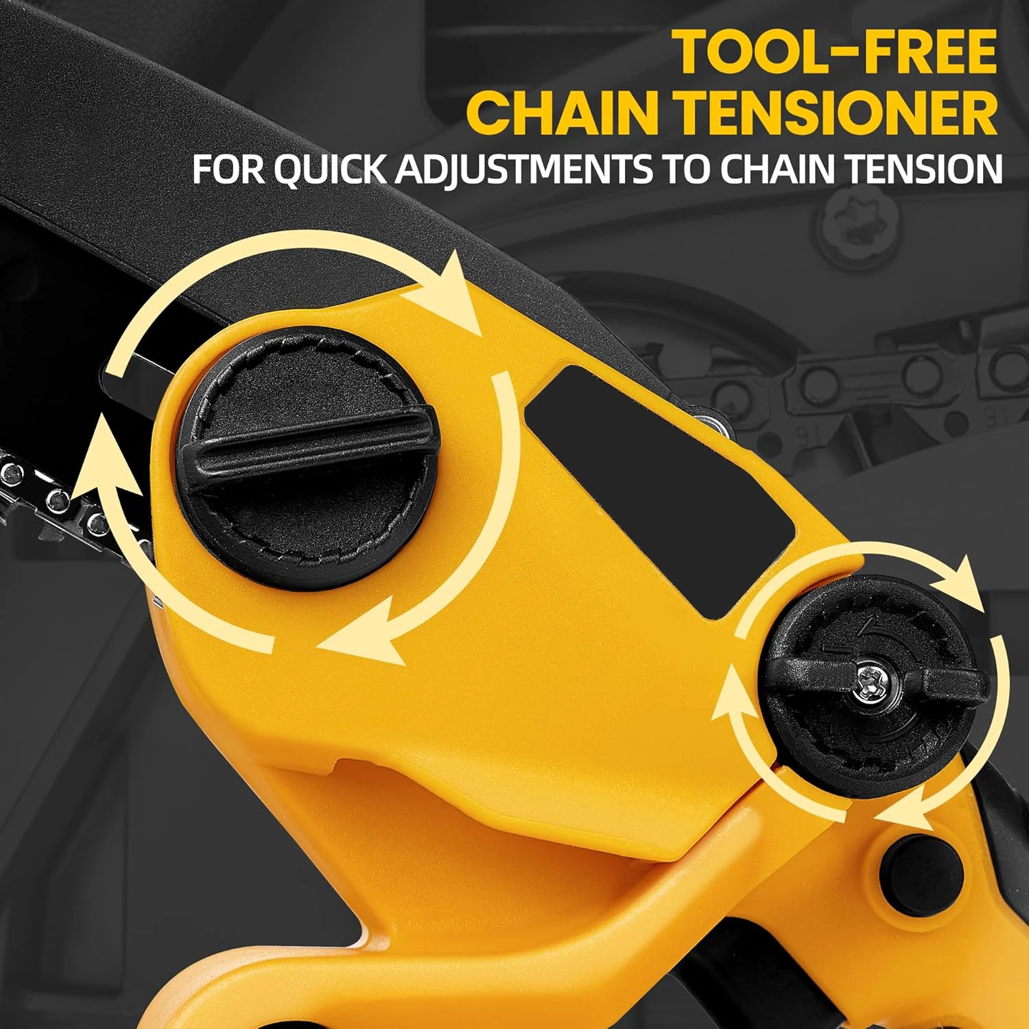 Mini Chainsaw for DeWalt 20V Max Battery, 6 Inch Cordless Chain Saw with Brushless Motor and Security Lock