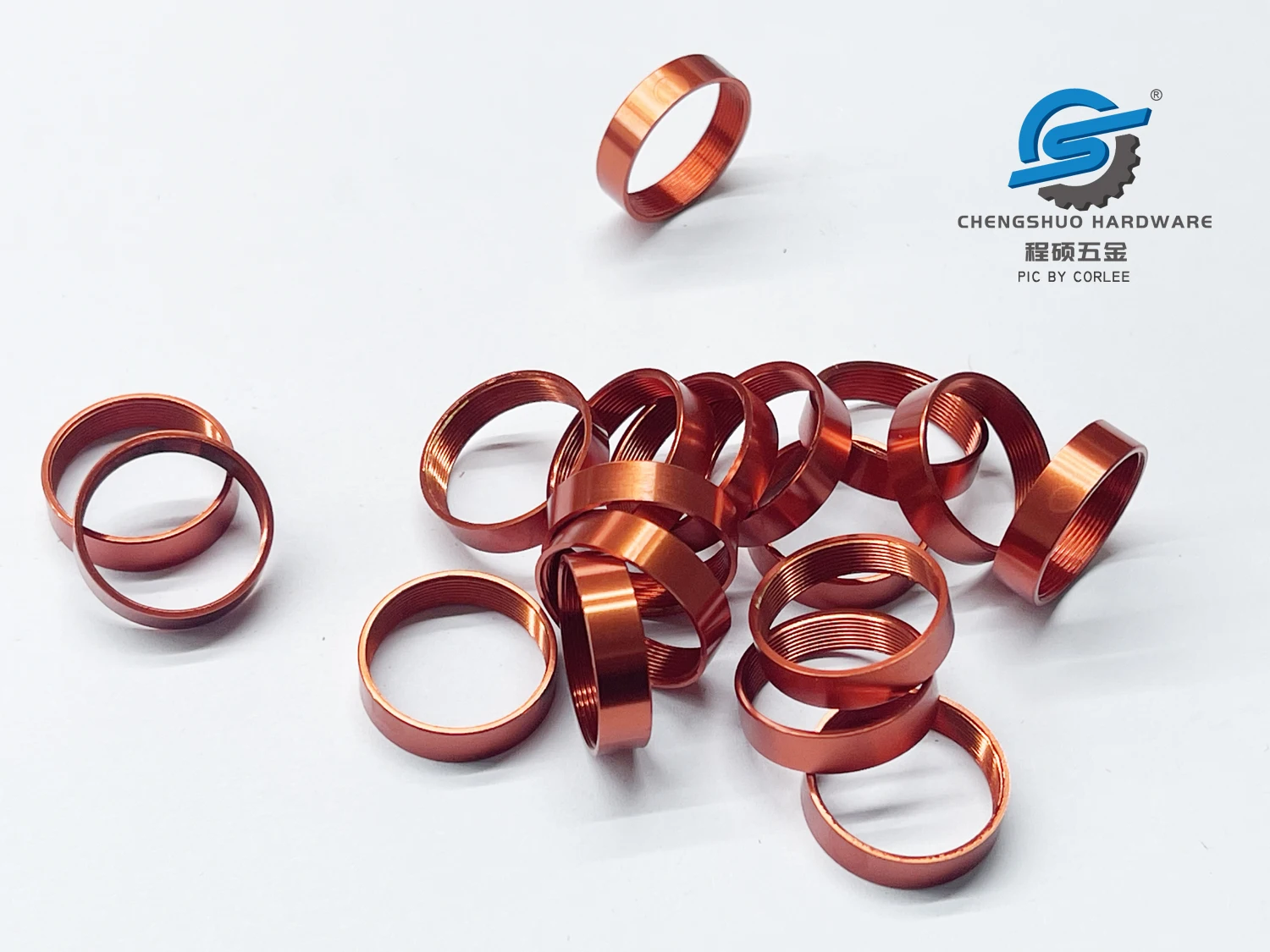 Customized Aluminum Milling Alloy Threaded Ring Buckle Anodized CNC Machining Machined Factory Chengshuo Hardware