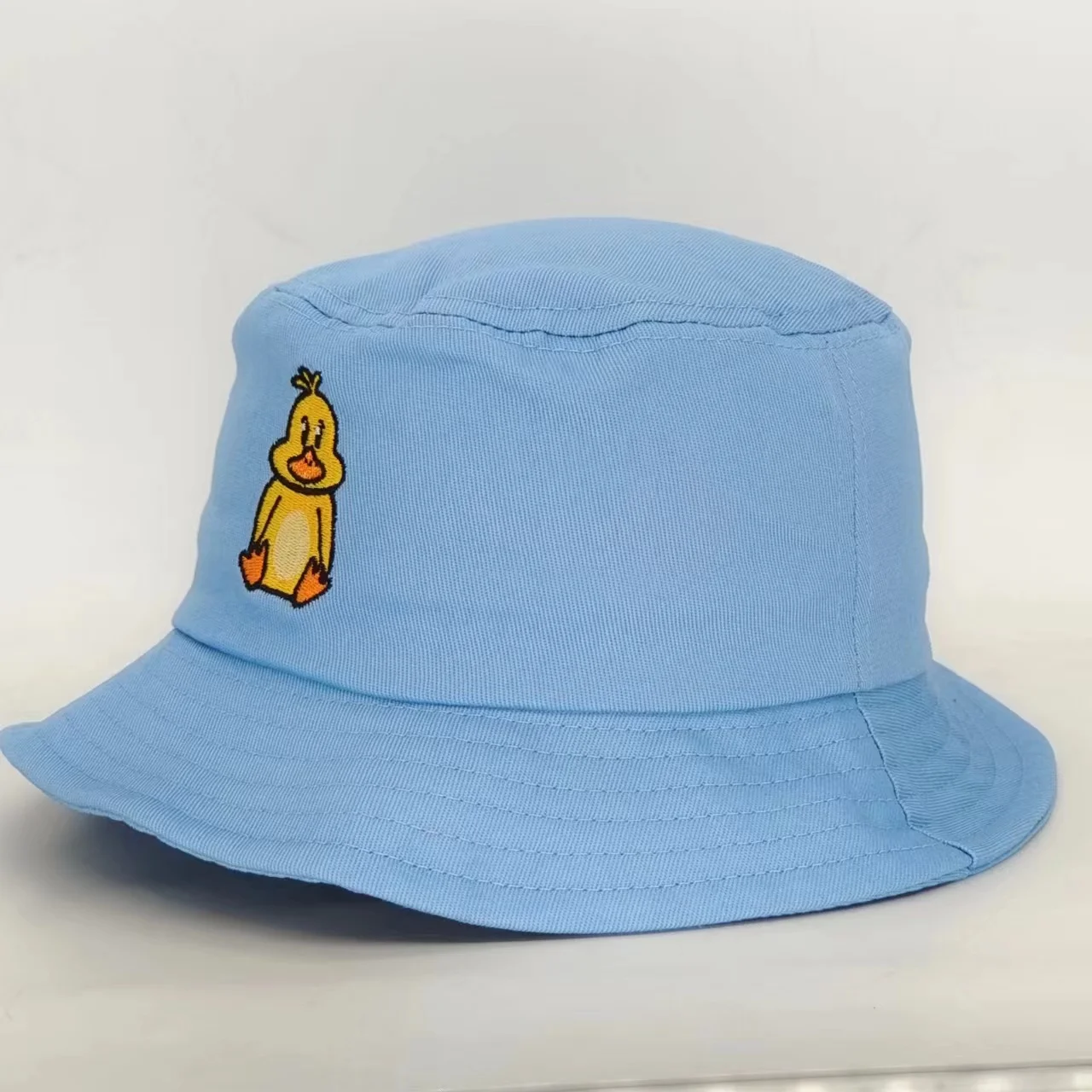 2024 Custom New Arrival Cute Cartoon  Fisherman Hat For Children Kids Outdoor embroidery logo Bucket Cap