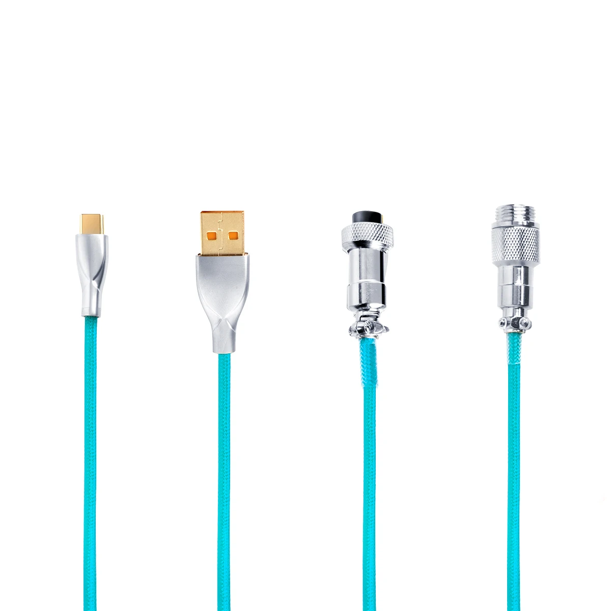 USB C to A Cable CableCreation Coiled USB to USB C Custom Mechanical Keyboard Coiled Data Cable