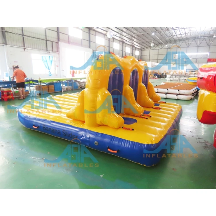 More Thrilling Stability Slipper Boats 6 Persons Riders Inflatable Towable Inflatable Bandwagon Boat For Water Sport