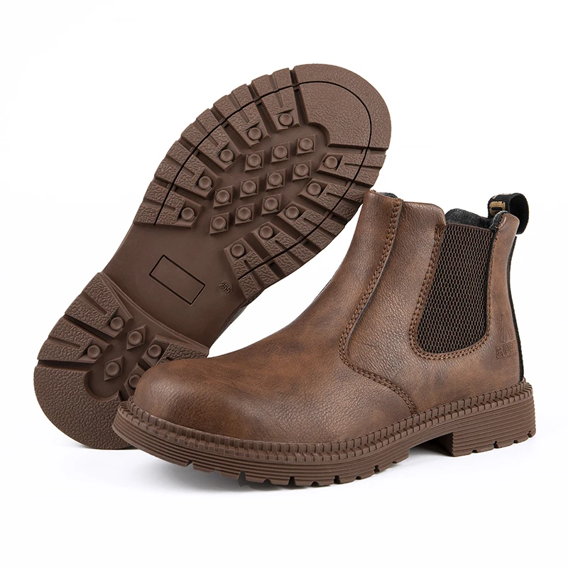 Diansen Safety shoes comfortable lightweight wear-resistant safety shoes for men shock-absorbing steel toe shoes