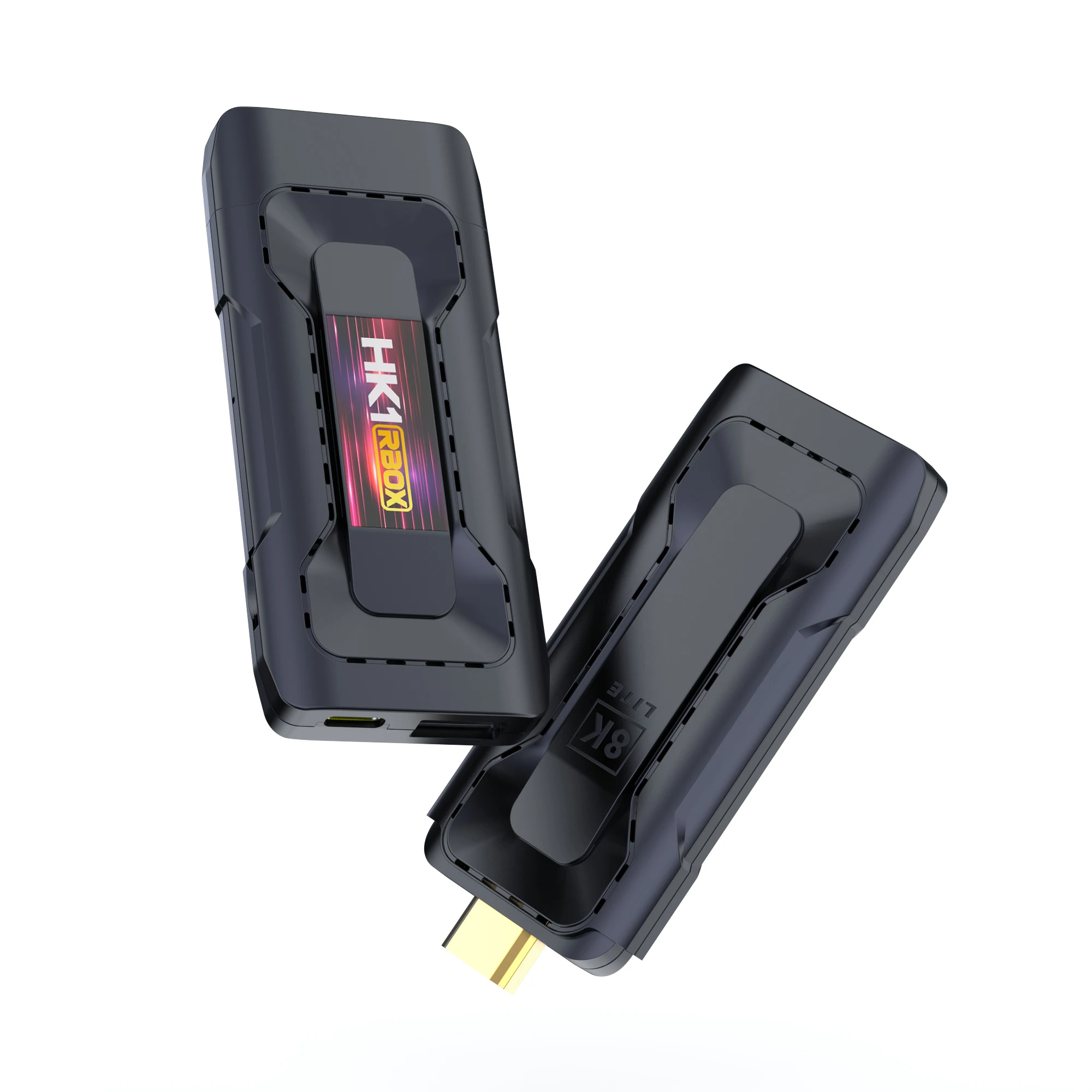Factory 4GB 32GB 8K Android 13.0 TV Stick HK1 RBOX D8 Voice Remote Control with Hotkeys WiFi6 BT5.0 USB3.0