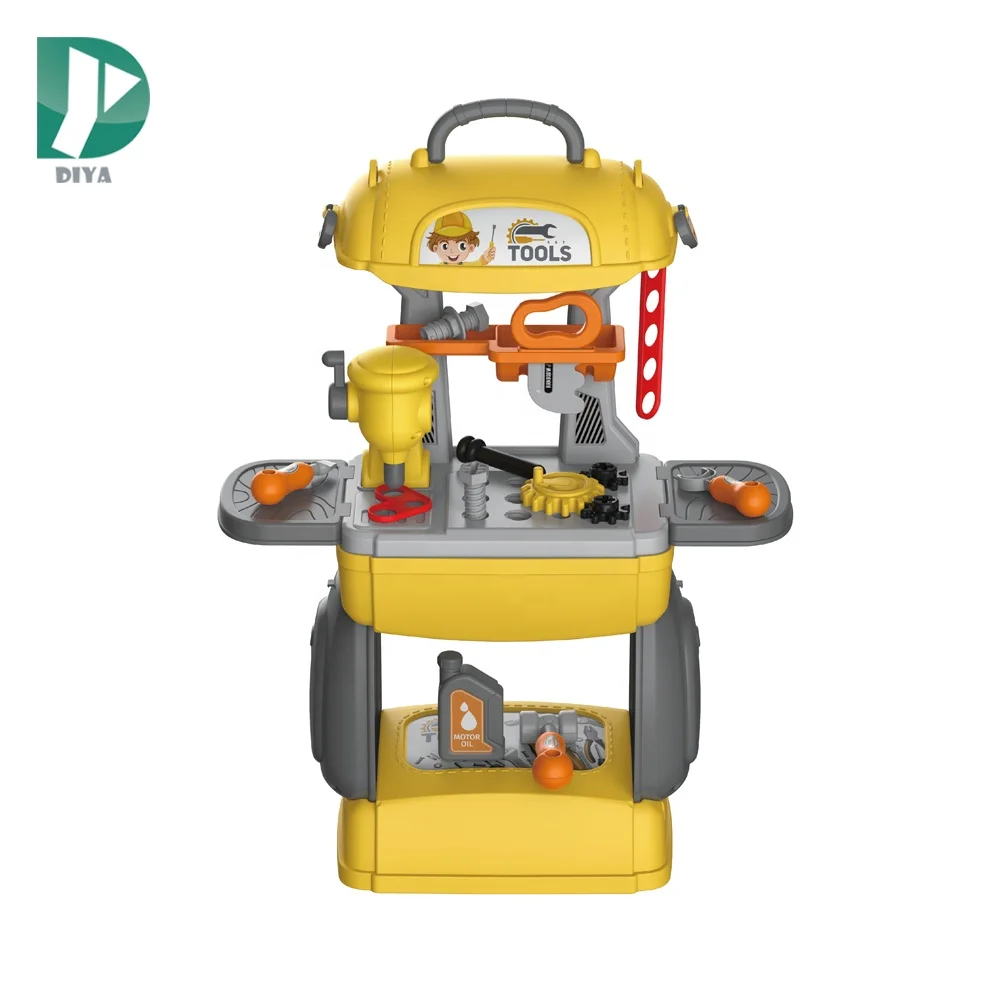 28pcs multifunction 3 in 1 tool work table boy mechanic pretend tool table for kids