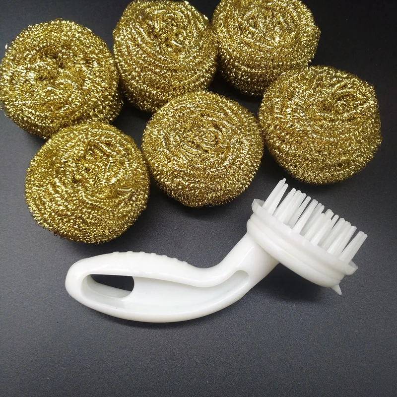 Custom Copper Stainless Steel Scourer Steel Wool Scouring Pad metal Scrubber