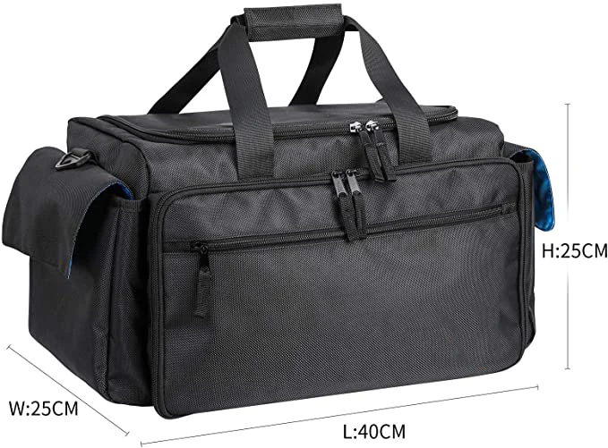 Musicians Gig Bag Gear Bag  For Guitarists Bass Players Sound Technicians DJ with large easy access to the main compartment