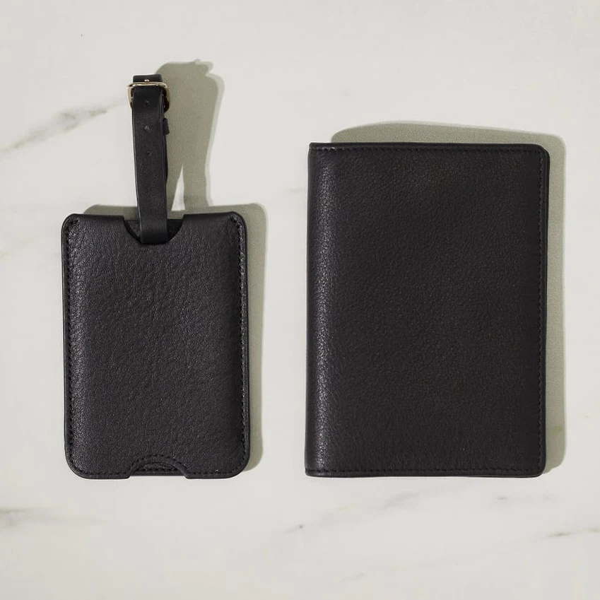 Document Organizer Card Case Customize Logo Pu Leather Travel RFID Blocking Passport Holder Cover