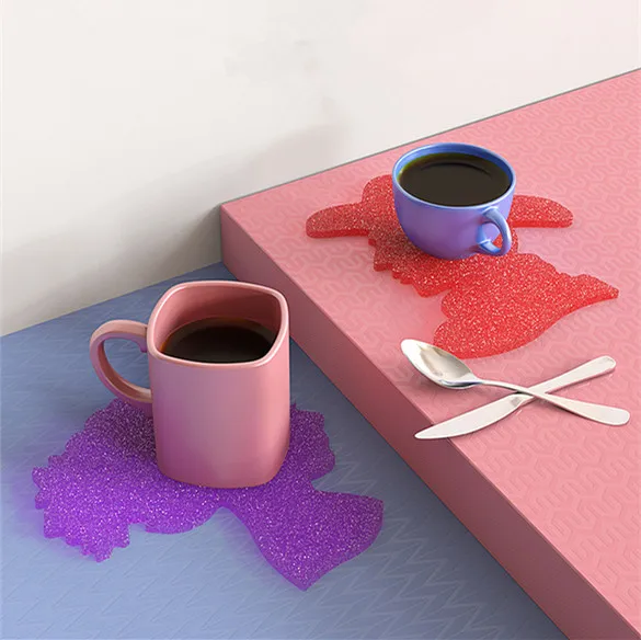 0125 New Product DIY Crystal Epoxy Portrait Cowboy Girl Coaster Tray Resin Silicone Mold