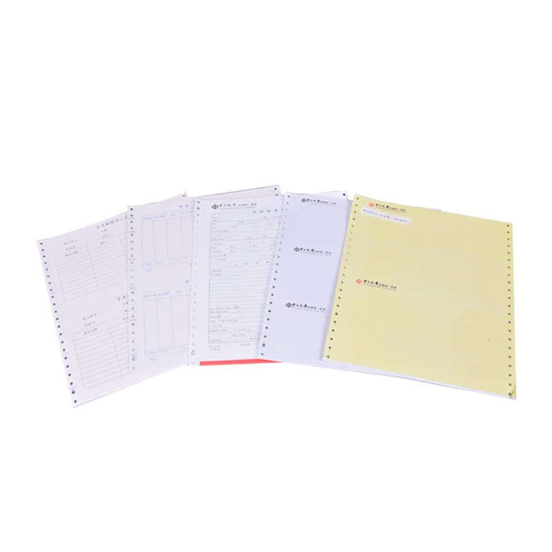 Low moq continuous ncr computer form forms carbonless paper