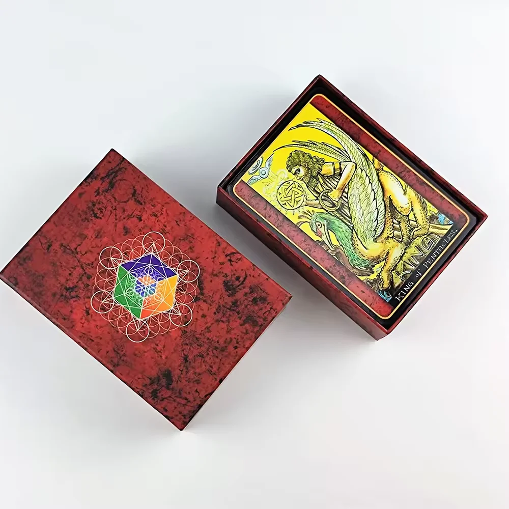 High quality custom gold Edges tarot cards printing oracle cards with book instruction