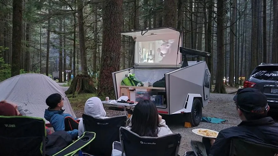 Wholesale Small RV Off-Road Teardrop Camper Trailer Rv Mobile Function for Cyber Truck SUV China Manufactory