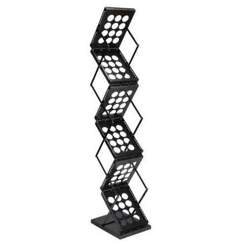Multi-layer Foldable Portable Acrylic Magazine Literature Rack Book Brochure Holder Catalog Shelf For Displaying