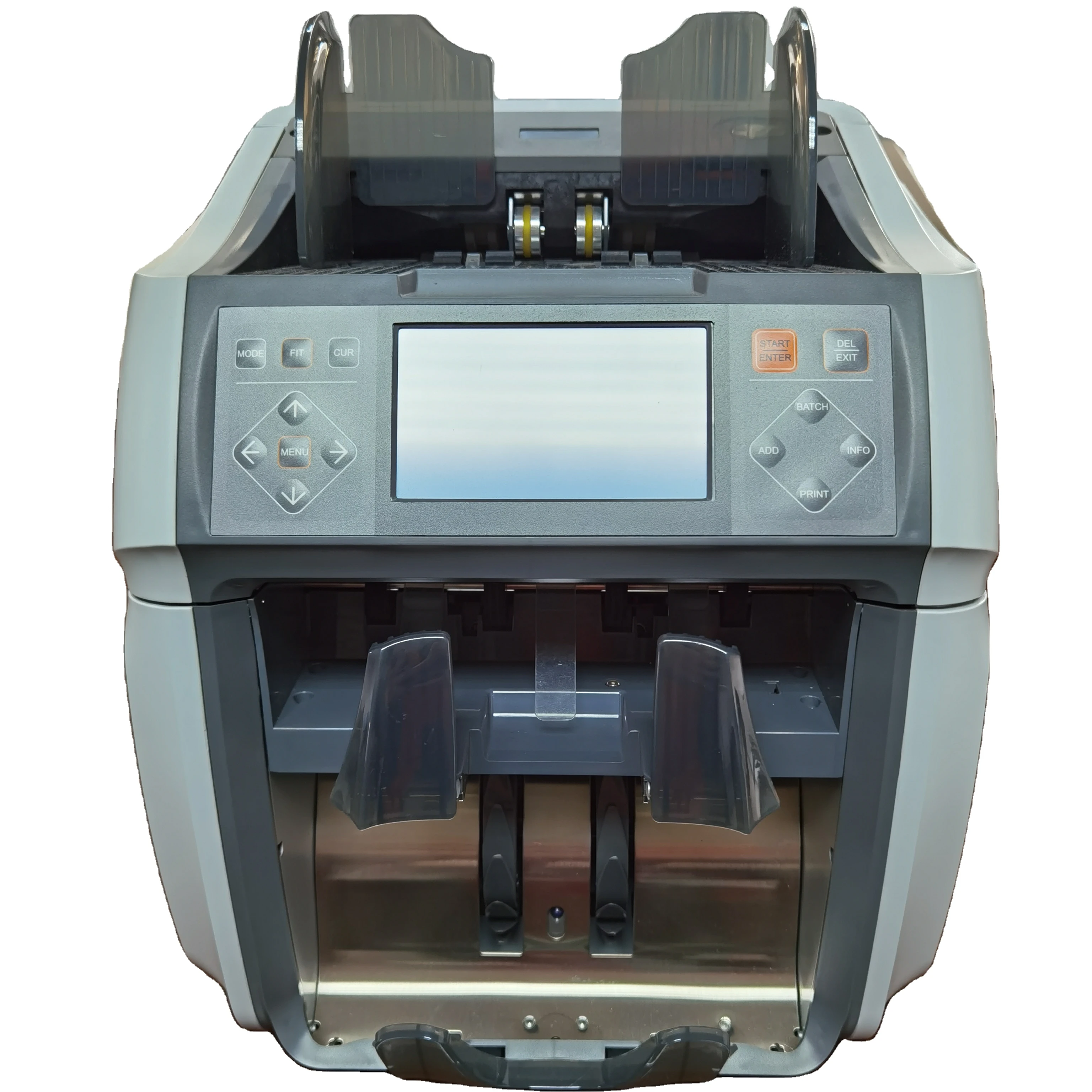 High Speed 200pcs Stacker Capacity AED AUD AZN PHP PLN Mixed Value Note Sorter