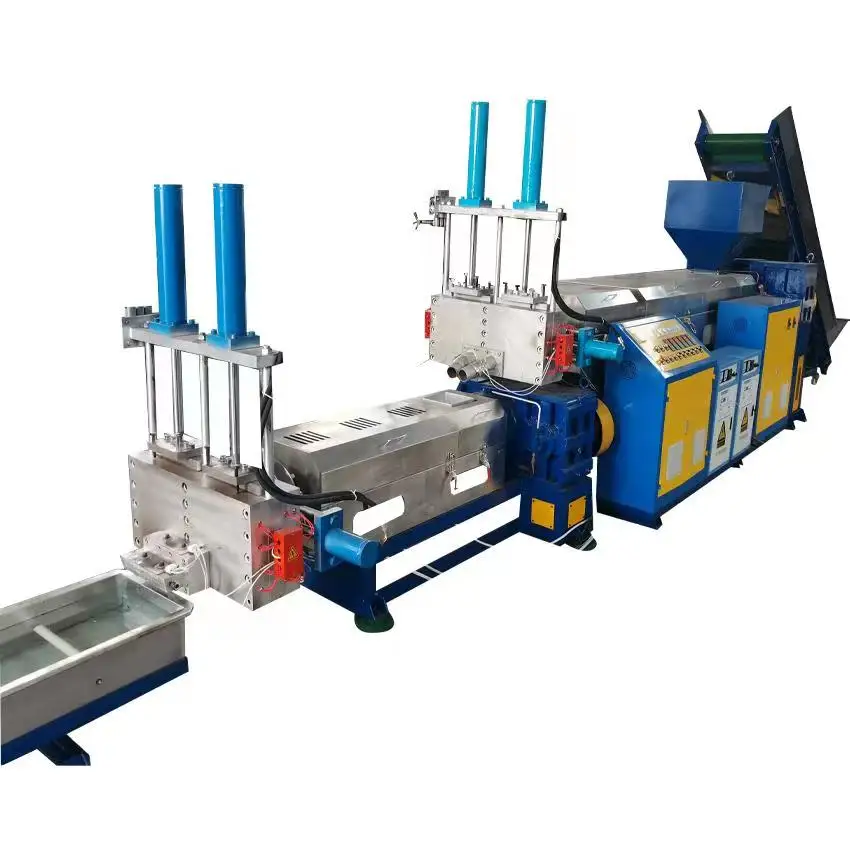 Двухступенчатый Гранулятор PP PE HDPE LDPE для переработки отходов пластмассы гранулятор гранулирования машина производства