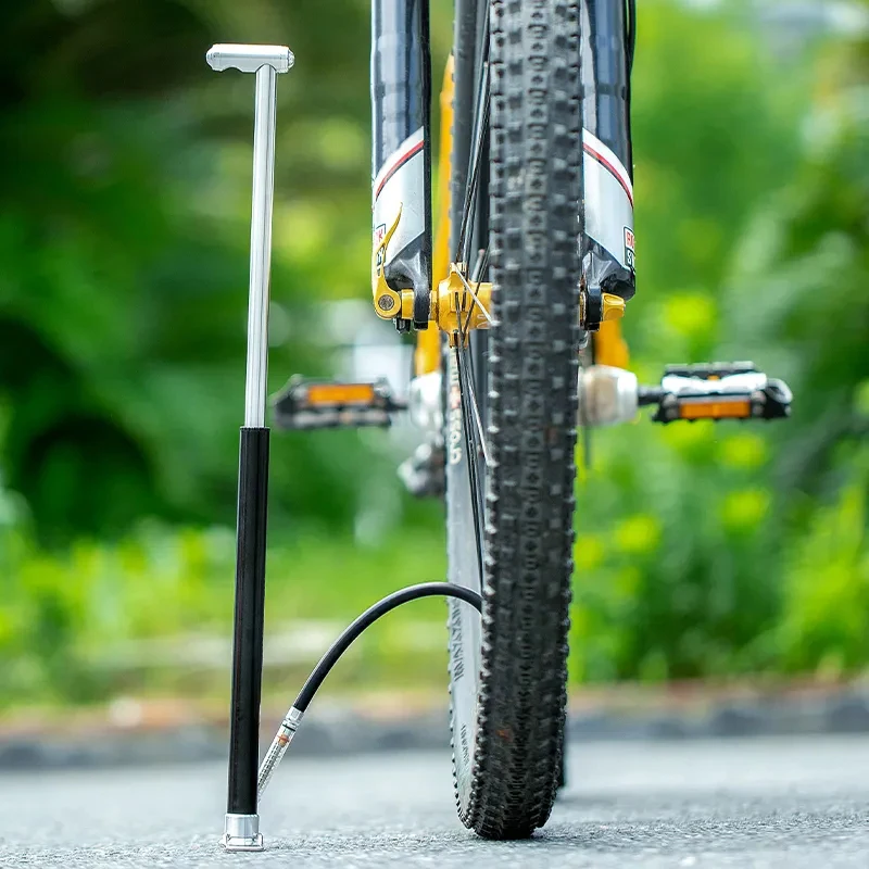 Мини-портативный ручной насос высокого давления для велосипеда с двумя ножками и клапаном Аксессуары