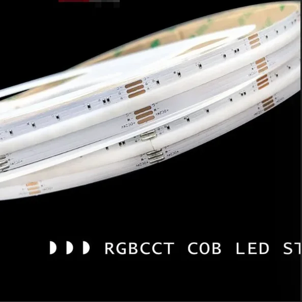 New CSP Design 840LEDs/m LED Rope Light RGBCCT COB Ribbon Lights DC24V Tira LED 12mm