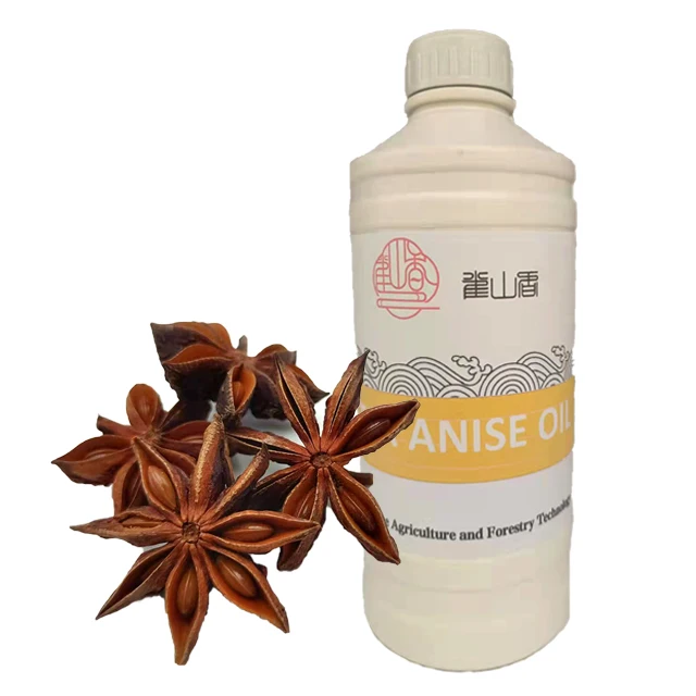 Bulk Organic pure natural extract star anise essential oil.