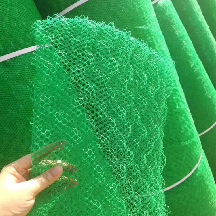 Green / Black non biodegradable slope geomat erosion control mat with cheap price