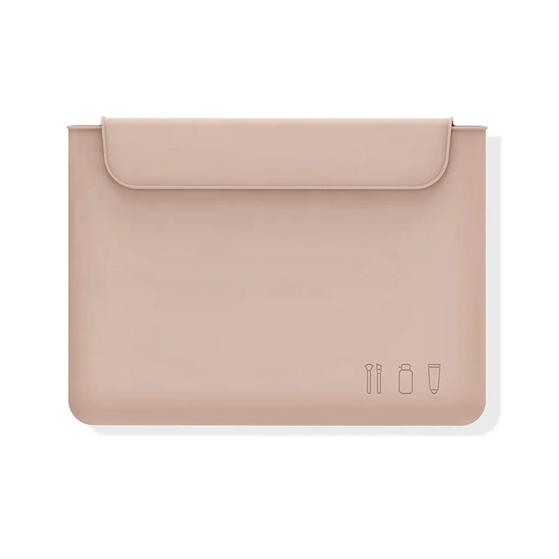 Travel Toiletry Makeup Brush Storage Bag Case Holder Silicone Cosmetic Brush Bag