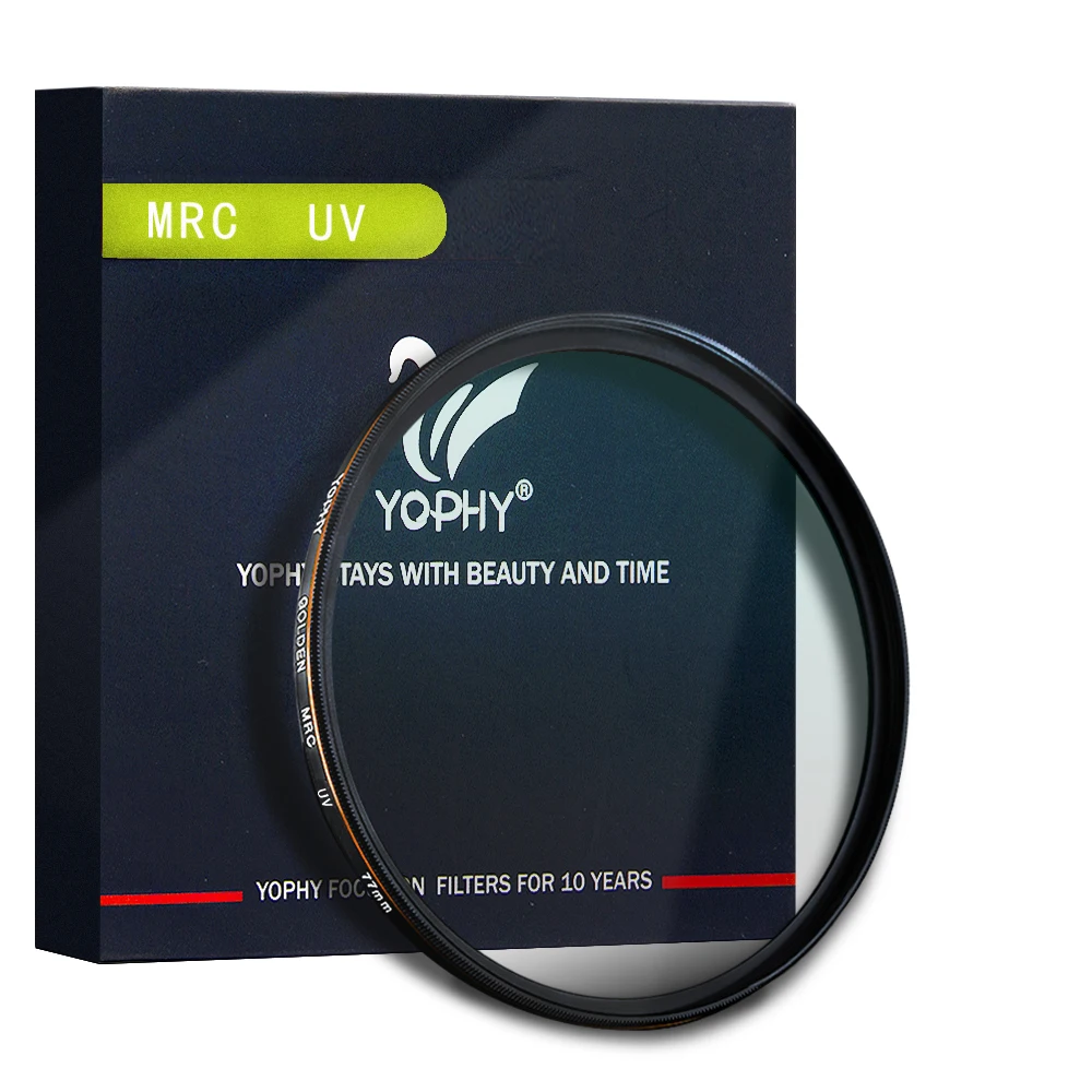 YOPHY Camera Lens MRC UV filter AGC glass 55mm 67mm 77mm 82mm Protective Filter Multi-Coated Factory OEM