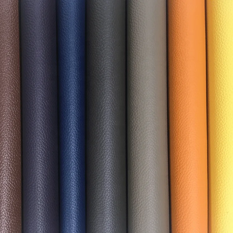 Customized Colorful Fabric Vinyl PVC Artificial Leather