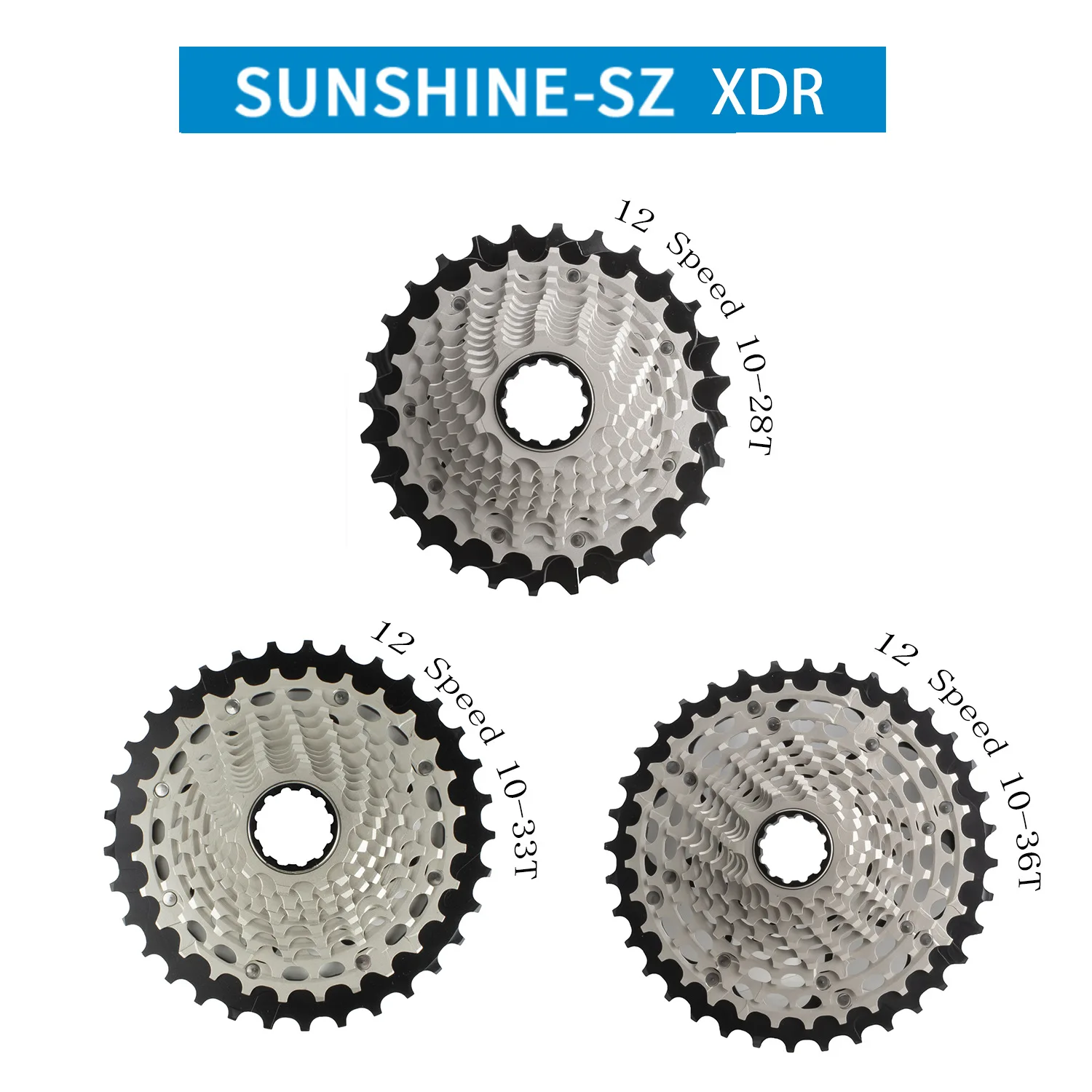High Quality SUNSHINE 12 Speed XDR 10-28T 10-33T 10-36T Bicycle Bike Flywheel Bike Cassette