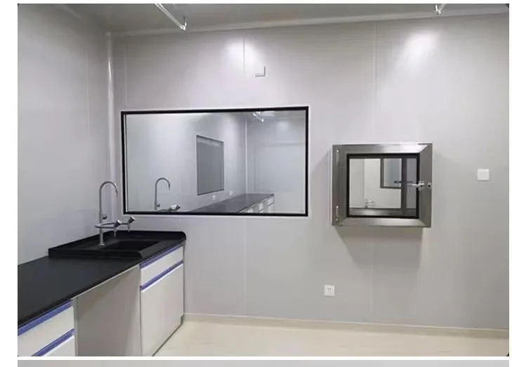 Custom Dimensions Cleanroom Transfer Window Multi Function Stainless Steel Pass box