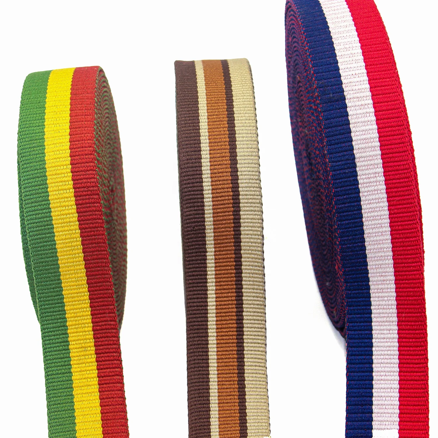 Factory directly sale polyester cotton webbing environmental polyester cotton strap colorful polyester belt webbing for bags