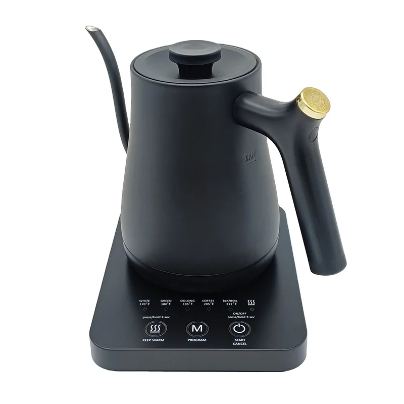 New custom electric gooseneck kettle temperature control electric kettle for hotel coffee shop