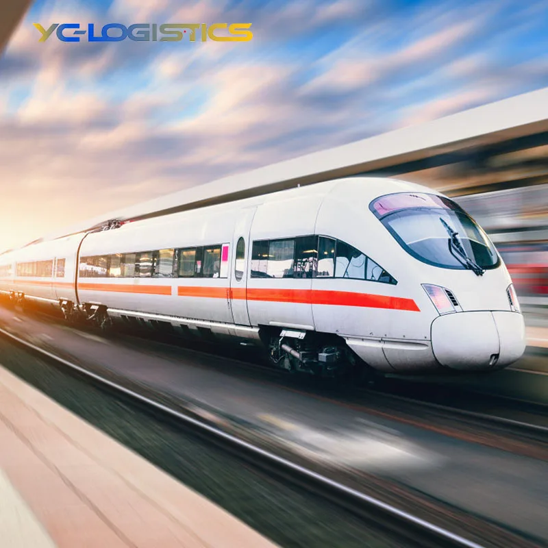 railway shipping agent FBA DDP service fast train shipping  China to poland netherlands spain uk railway freight