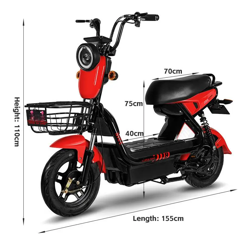 Factory Original 350W Hot Sale Electric Scooter Adult Electric Bicycle with Steel Frame Moto Electrica for Adults
