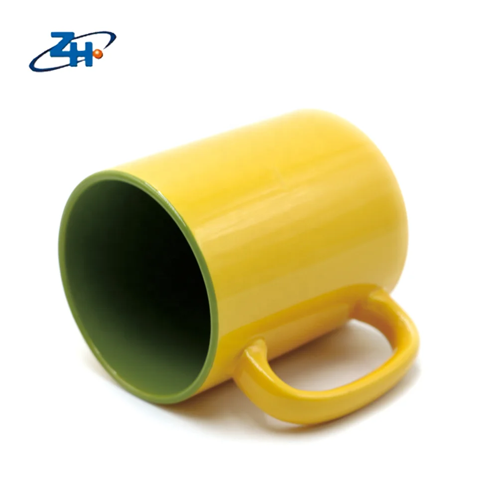 customizable colorful ceramic coffee cup 11oz blank sublimation tea mug with heart handle