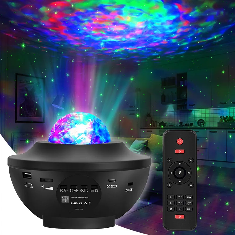 Projection star bowl USB Bluetooth music rotary projector