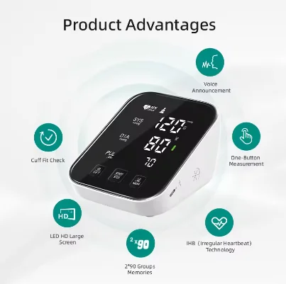 Electronic tensiometer digital BP monitor automatic Blood Pressure Monitor Machine