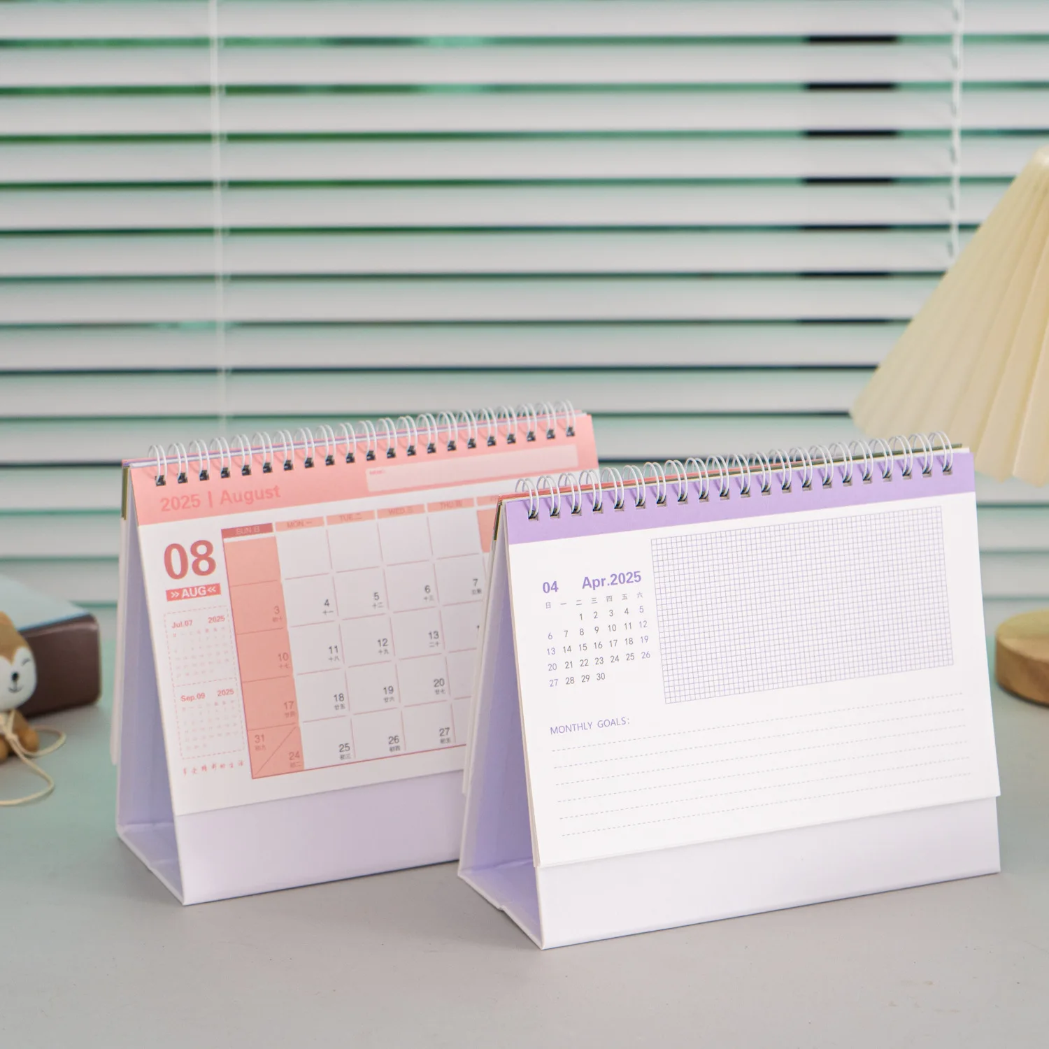 Desk calendar spot wholesale new 2025 clock-in calendar desktop ornaments calendar book