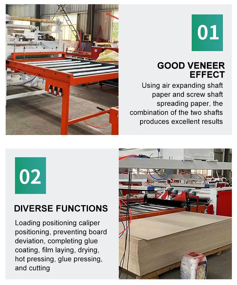 Woodworking Machinery Equipment Automatic Roller Coater And Plywood Hot And Cold Press Coater