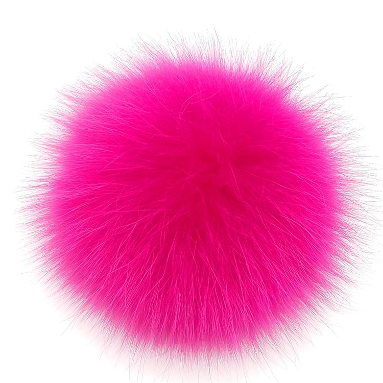 Wholesale fluffy faux fur pom poms fake fox fur ball for hat decoration