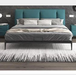 Modern multifunction storage bed with speaker music design of leather bed solid wood frame china factory wholesale