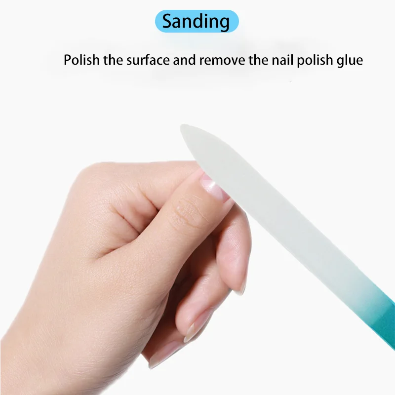High Quality Manicure Tool 2 IN 1 Expert Precision Filing And Smooth Finish Nail Surface Nano Glass Nail File With Case