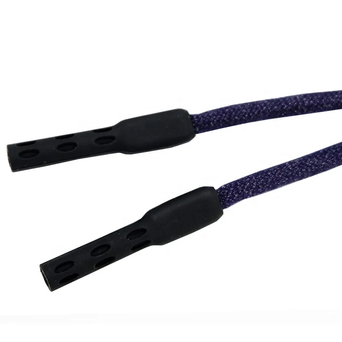 Silicone kids glasses cotton strap stretchy adjustable wholesale price short glass lanyard