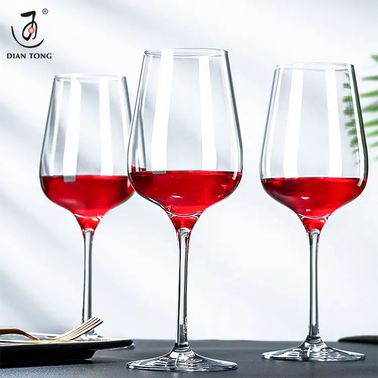 DianTong Custom logo High End Red Wine Glasses White Glass for