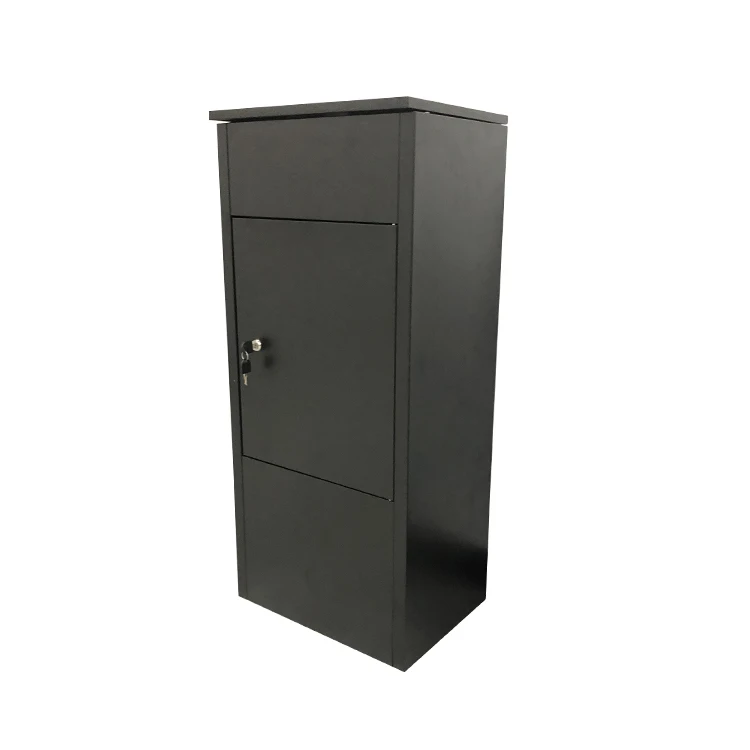 JH-Mech Outdoor Parcel Delivery Box With Tamper-Resistant Drop Weatherproof Slot and Key Large Lockable Parcel Mailbox